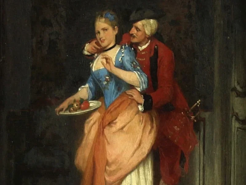 1847-Albrecht Grueber - Tändelei 1874